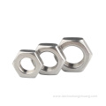 stainless steel hexagonal nut thin hex nut